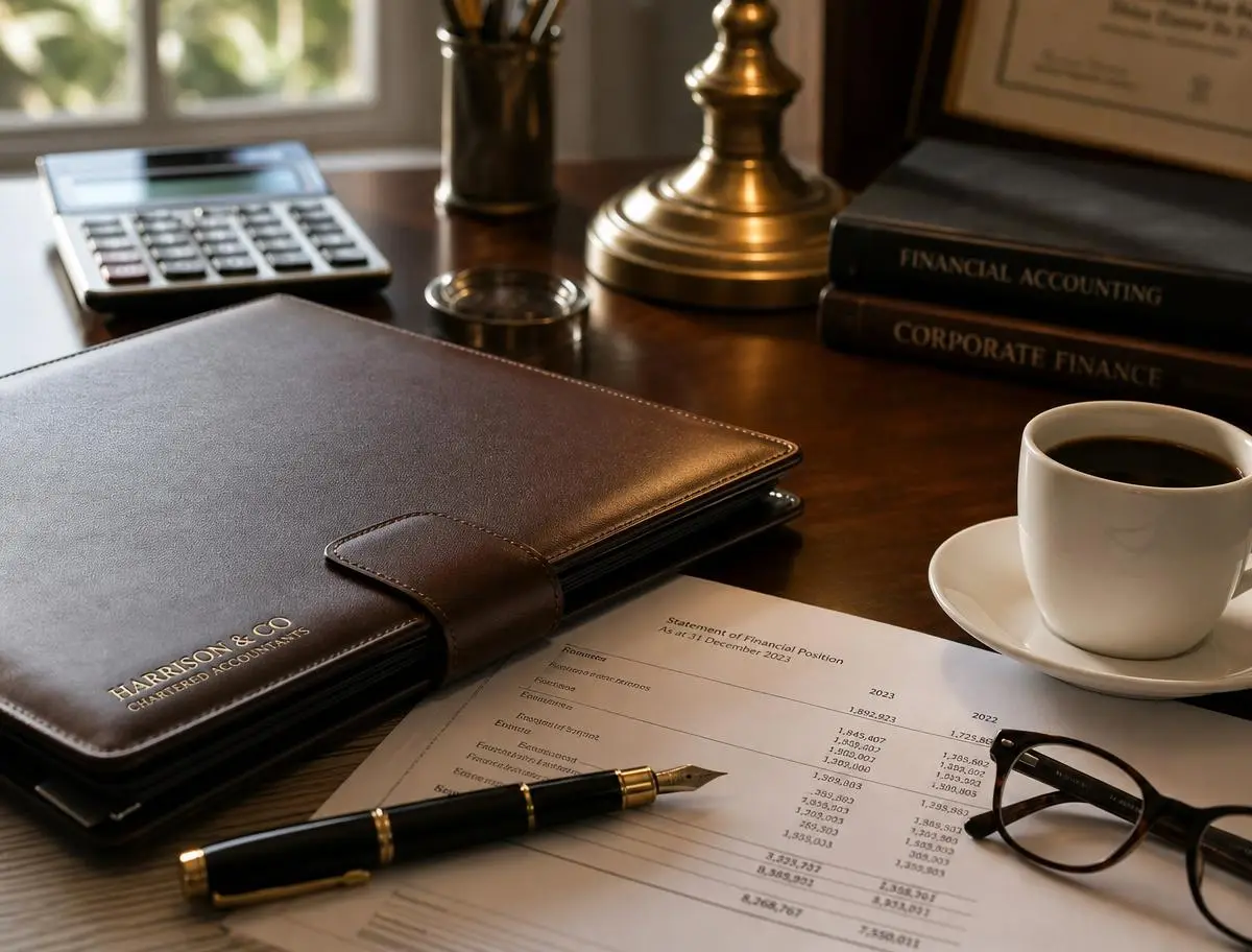 Hands using a calculator and laptop beside tax documents